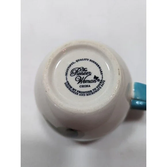 Large Pioneer Woman Floral Coffee Tea Mug Cups Lot Of Two - Picture 4 of 6